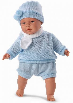 Кукла Павел в голубом костюмчике, 33 см. 